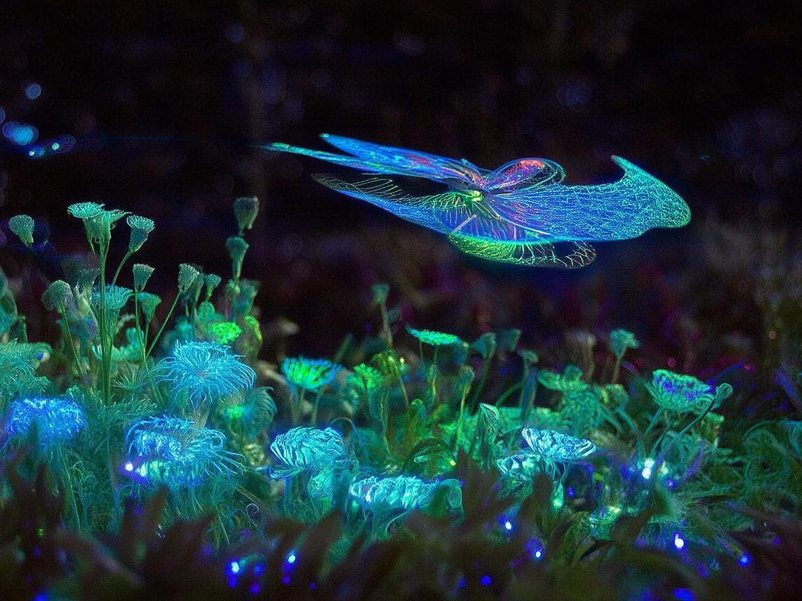 生物技术与无人机灯光艺术的奇妙融合