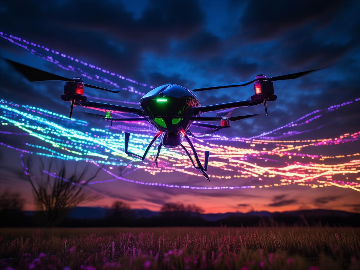 无人机灯光艺术，点亮环境监测新视界