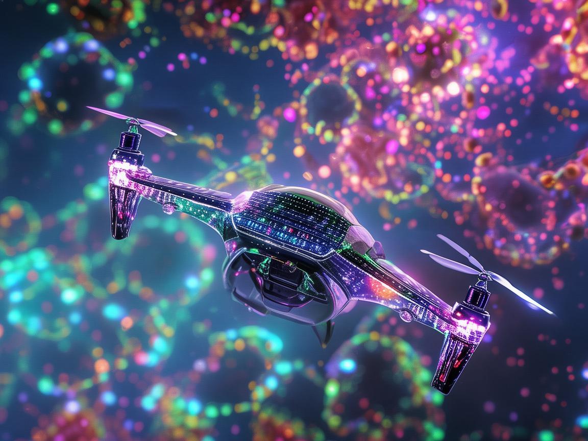 无人机灯光艺术与分子生物学的奇妙融合