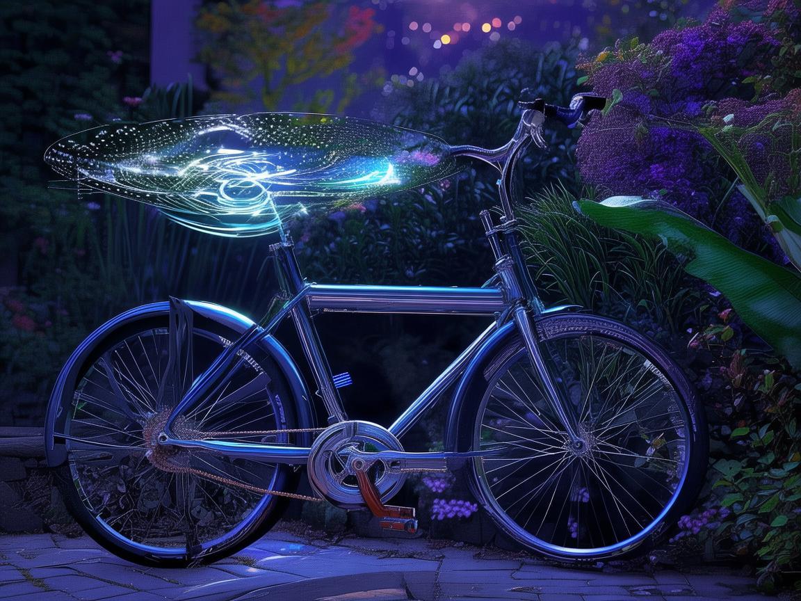 折叠自行车与无人机灯光艺术的奇妙融合