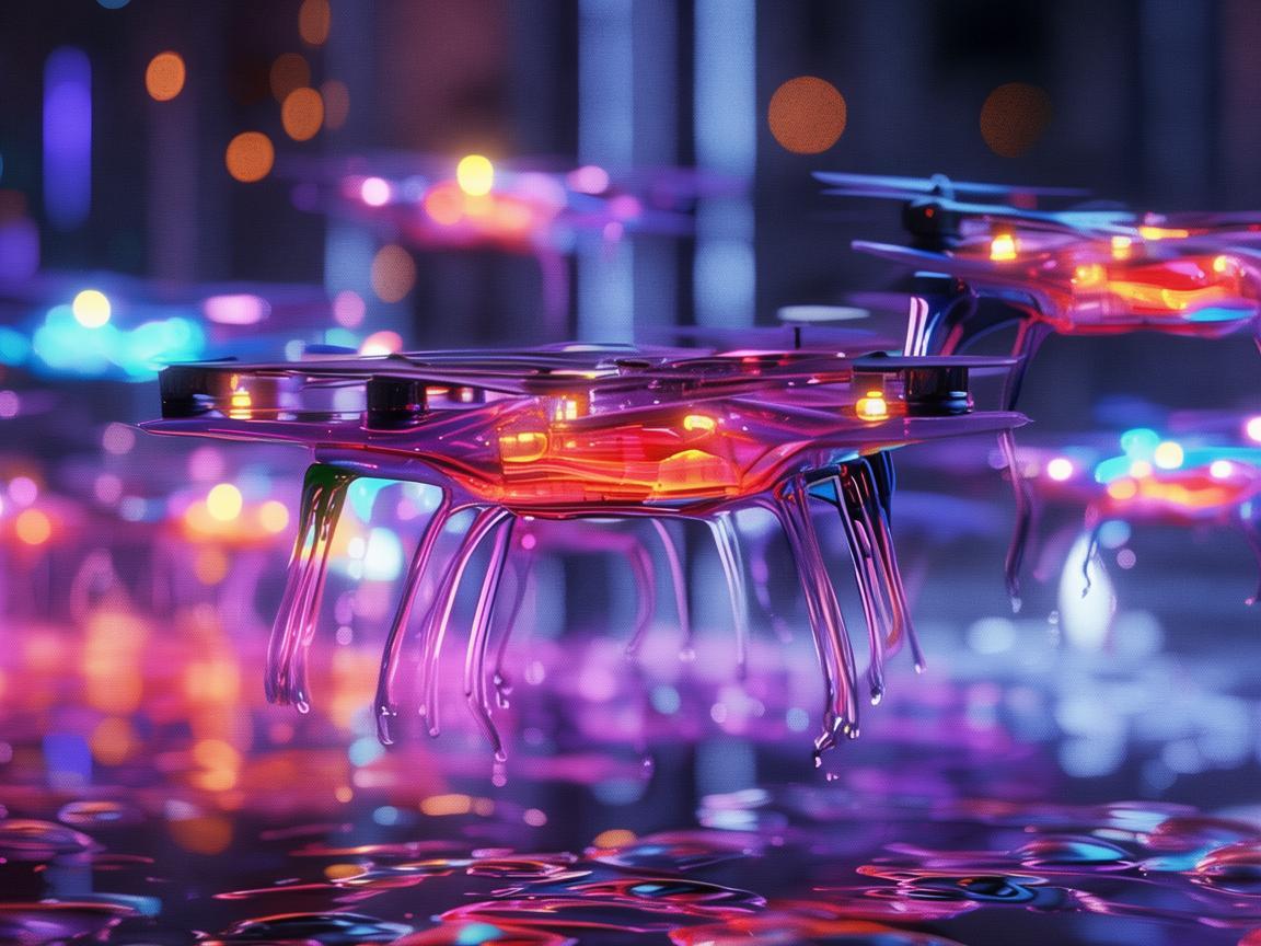 液体物理学赋能无人机灯光艺术