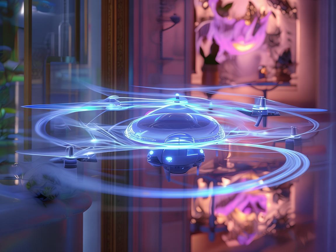 浴室架上的无人机灯光艺术奇幻之旅