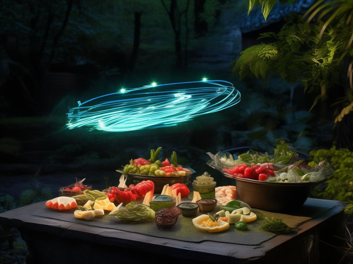 酱菜与无人机灯光艺术的奇妙融合