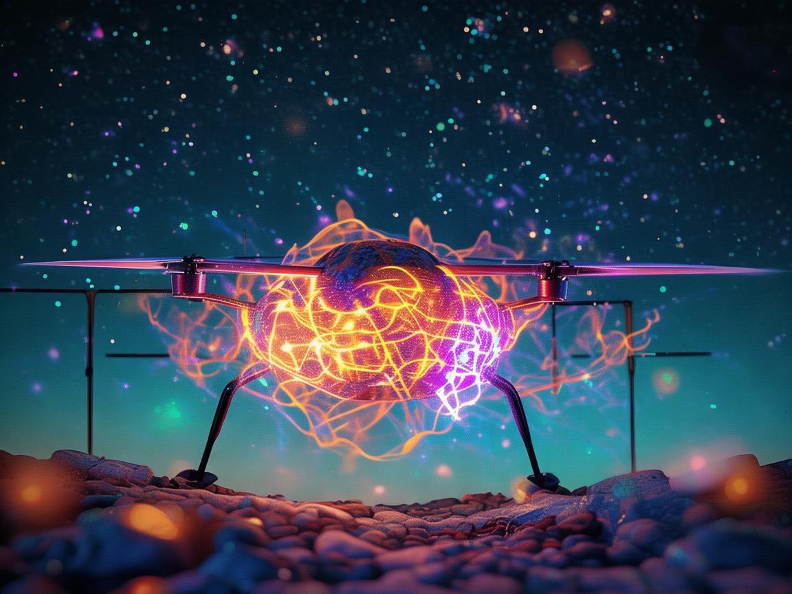 无人机灯光艺术，物理化学交织的奇幻之美