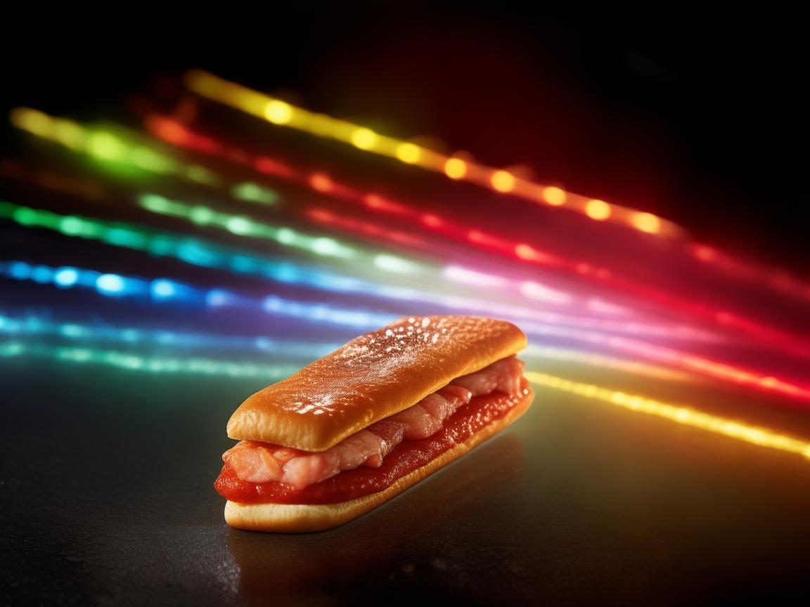 肉夹馍造型无人机灯光秀