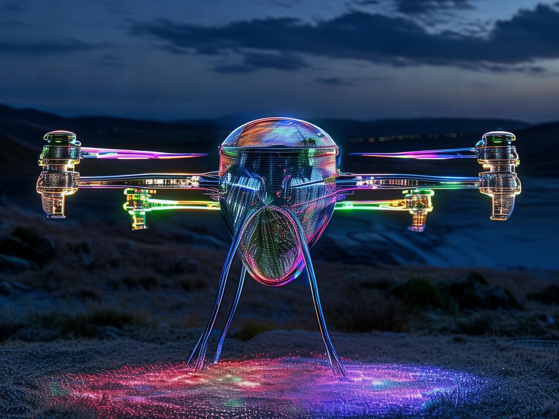 无人机灯光艺术，功能材料铸就璀璨光影