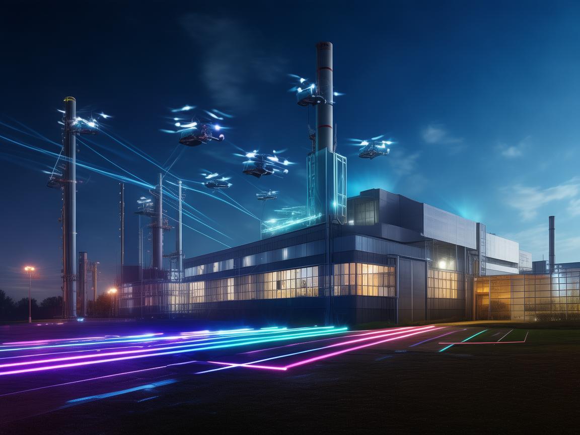 核工程与无人机灯光艺术的奇妙融合