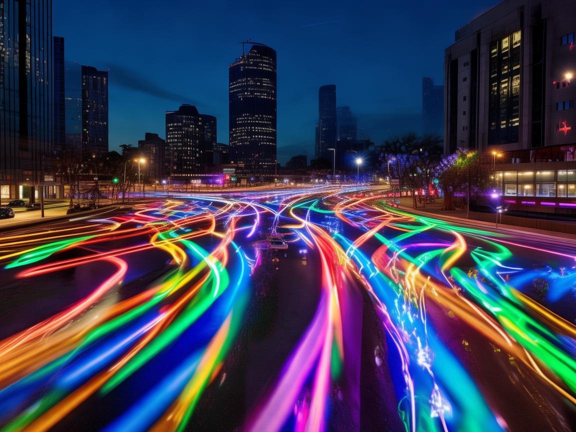 无人机灯光秀，给司机别样视觉盛宴