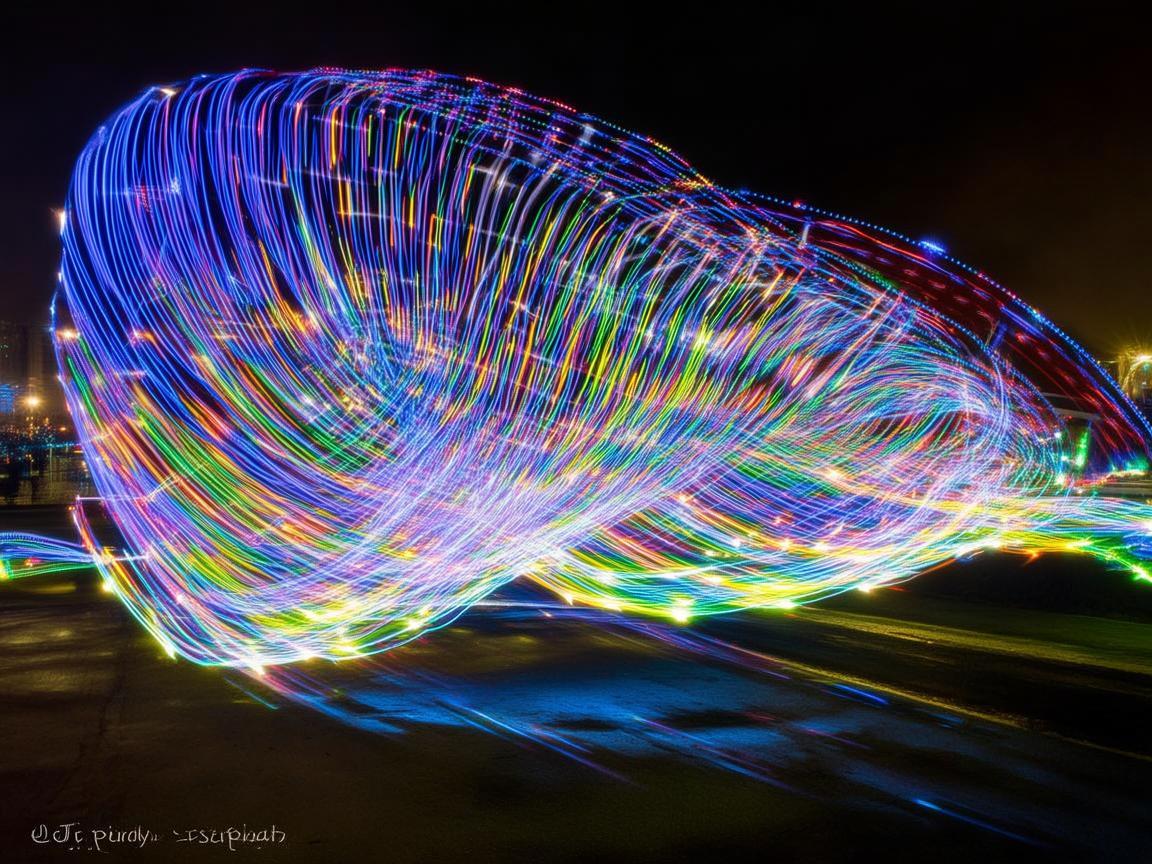 无人机灯光艺术，法官视角下的光影之舞