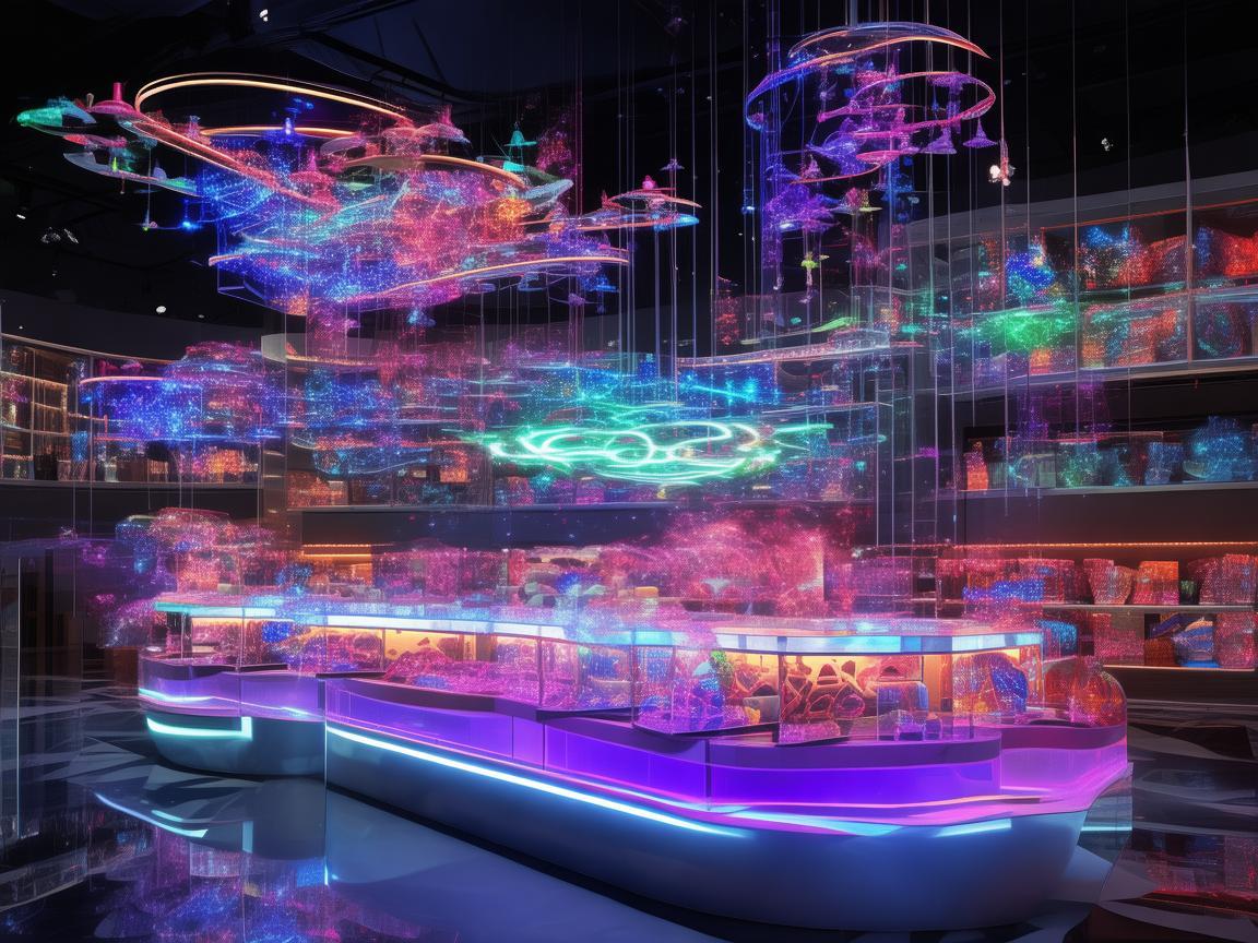 无人机灯光艺术点亮商场专柜奇幻空间