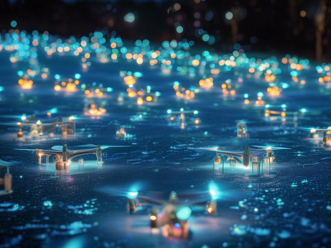 无人机灯光艺术，点亮象牙饰般的奇幻之美